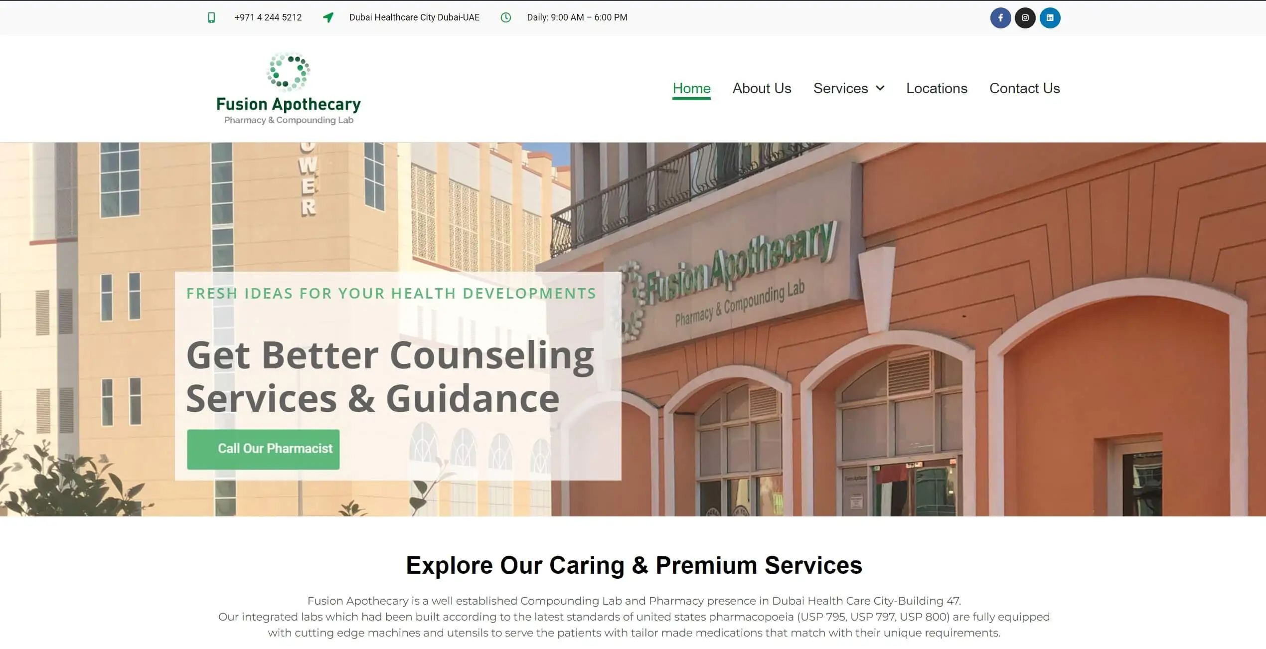 Fusion Apothecary Dubai